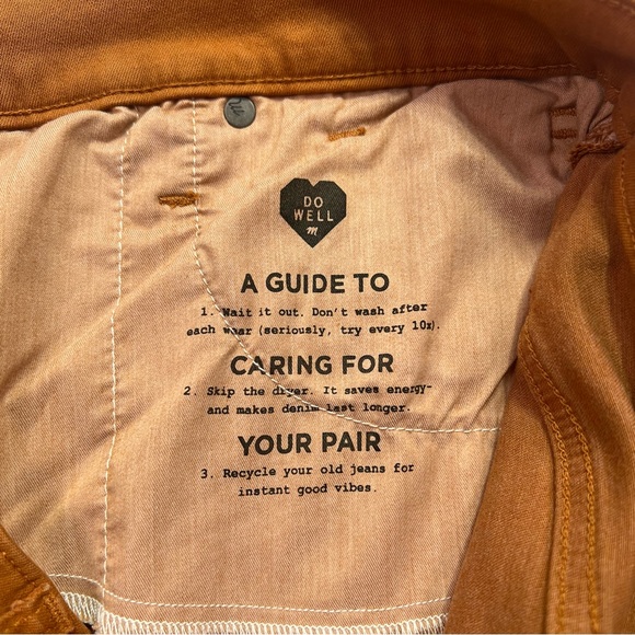 Madewell 9" Mid-Rise Skinny Jeans Button-Front Edition - burnt sienna, size 30T - Picture 10 of 15